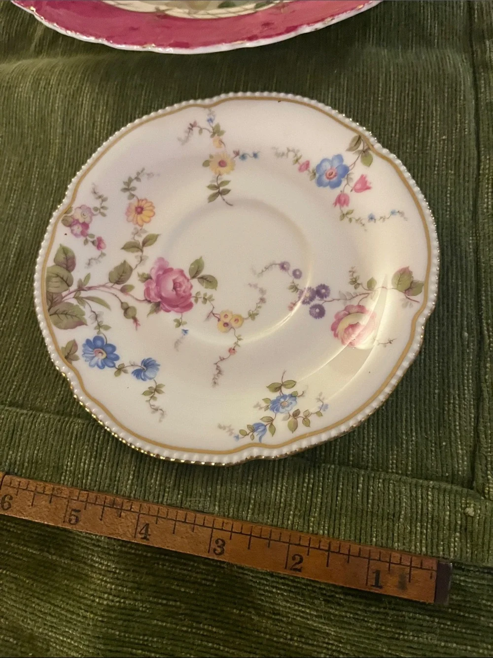 Vintage Mixed Lot 5 floral china pieces one= Limoges France one= German